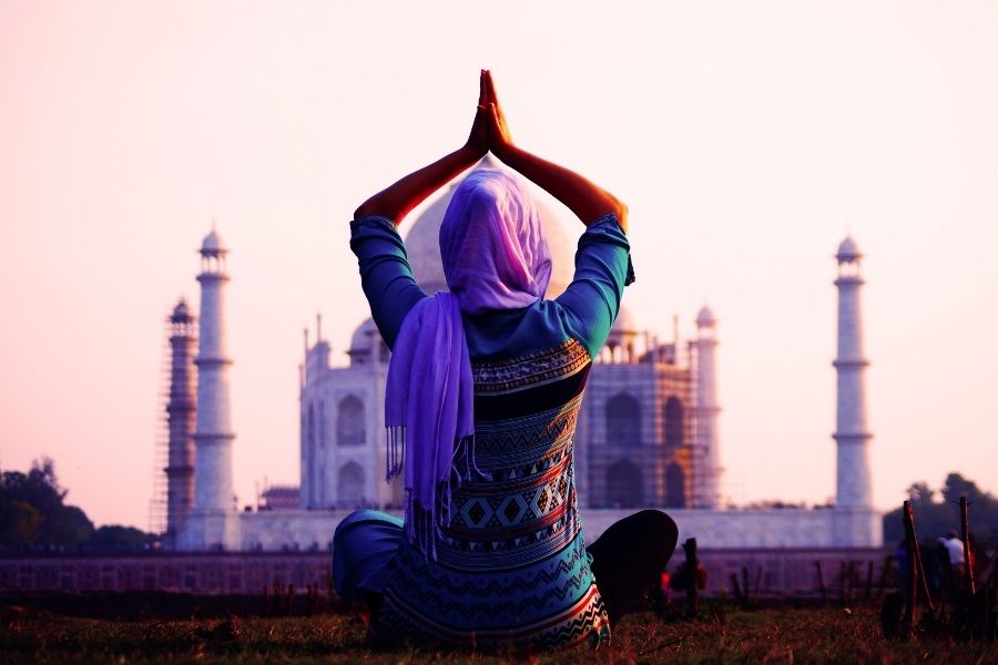 India Tourism Yoga Taj Mahal_TPCI
