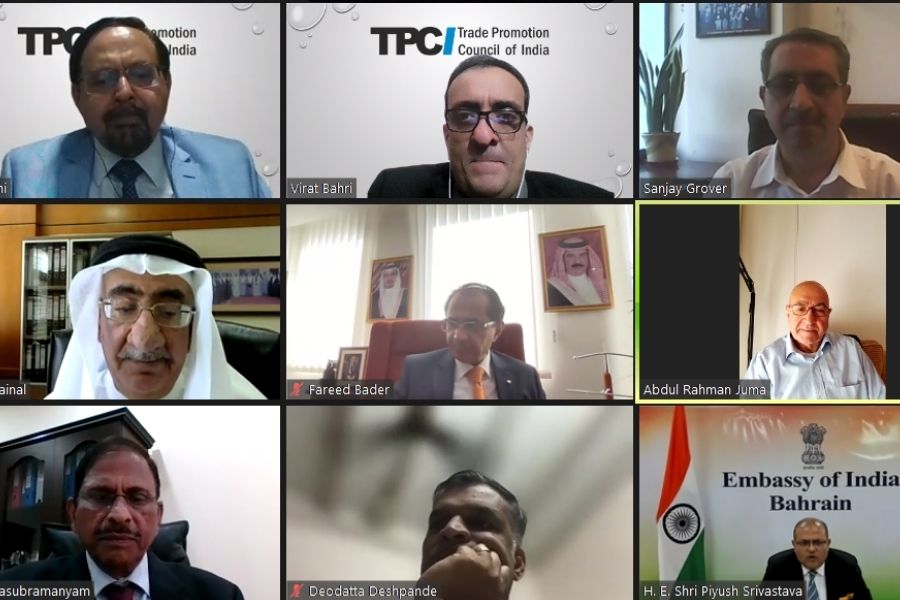 India-Bahrain Webinar Screenshot